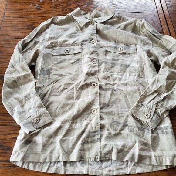 Rails Everett Camo  camp button down shirt size sm - Picture 2 of 5